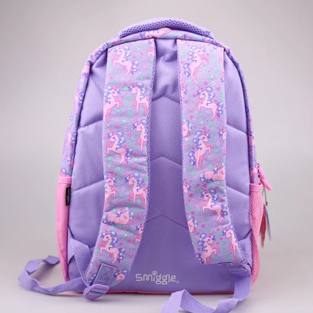 Smiggle School Bag : Unicorn Colorful & Stylish 16 Inch Backpack for Kids