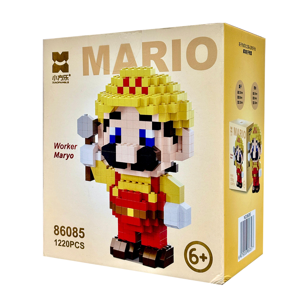 Mario Building Blocks Minifigure 5 Inch as Birthday Gift for Kids