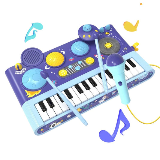 Early Learning Piano Keyboard Toy Infant Toys – Electronic Music Set with Microphone, Lights & Educational Modes for Kids & Toddlers