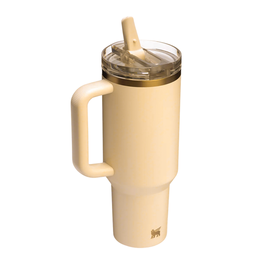 STANLEY The Quencher H2.0 FlowState™ Tumbler | 1.18L with Straw for Water (40 oz) (Dark Cream)