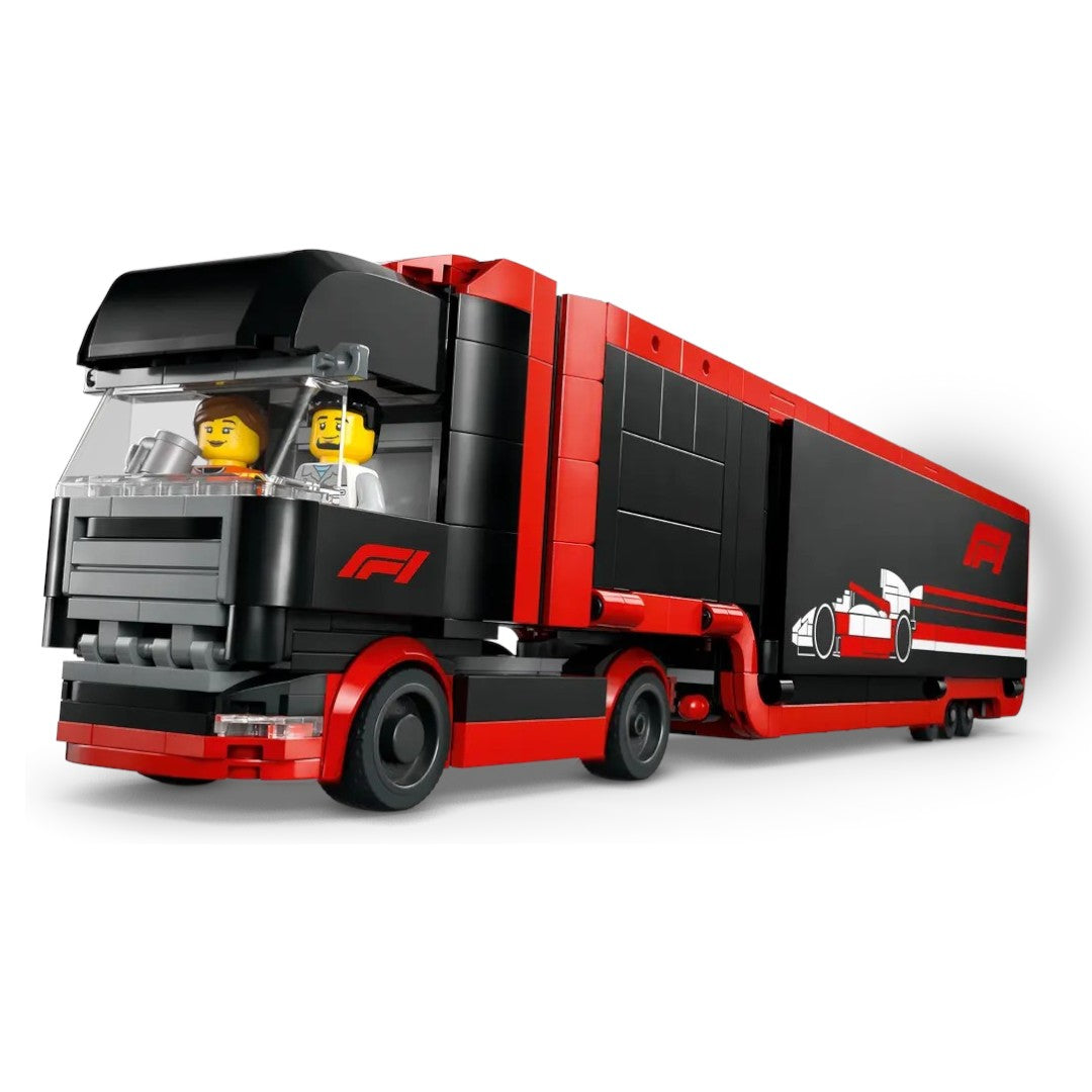 LEGO City F1 Truck with RB20 & AMR24 F1 Cars Toy Racing Transporter Set Building Blocks Toys for 8+ Gift for Boys and Girls