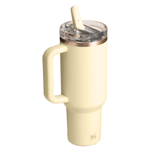 STANLEY The Quencher H2.0 FlowState™ Tumbler | 1.18L with Straw for Water (40 oz) (Cream)