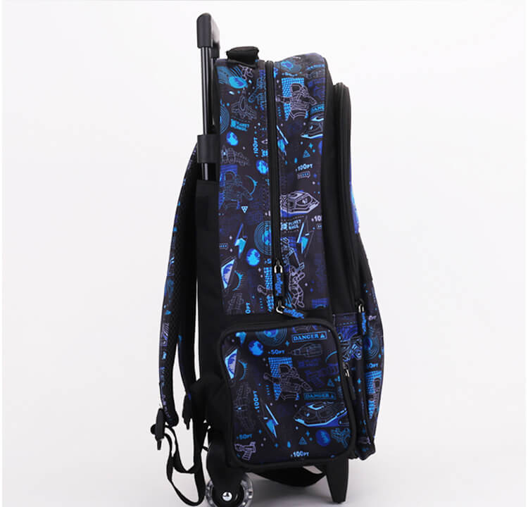 Smiggle School Bag : Astronaut Colorful & Stylish 18 Inch Trolley Backpack for Kids