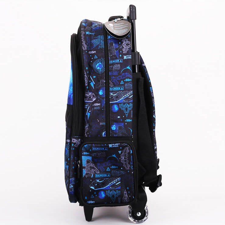 Smiggle School Bag : Astronaut Colorful & Stylish 18 Inch Trolley Backpack for Kids