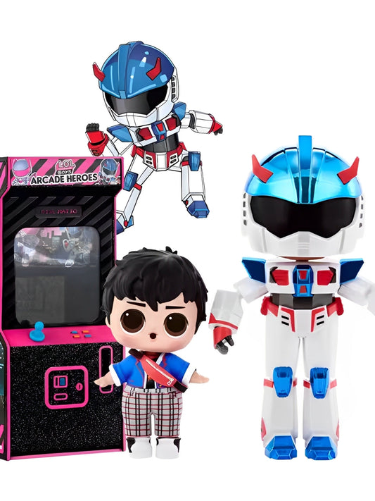 L*O*L Surprise Boys Arcade Heroes Action Figure Doll With 15 Surprises
