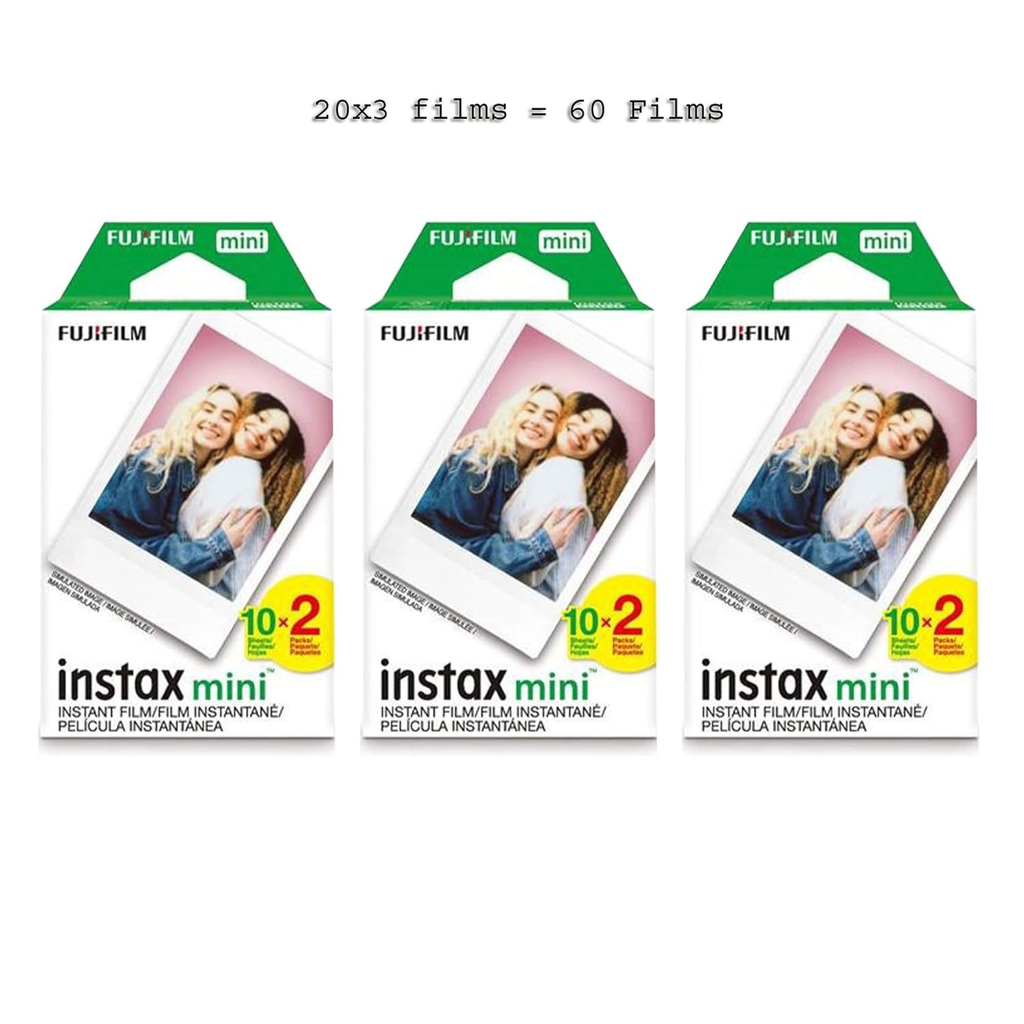 Fujifilm Instax Mini Link 3 Smartphone Photo Printer (Clay White) with 100-Sheet Goodness Box – Includes Glossy & Designer Instax Mini Films