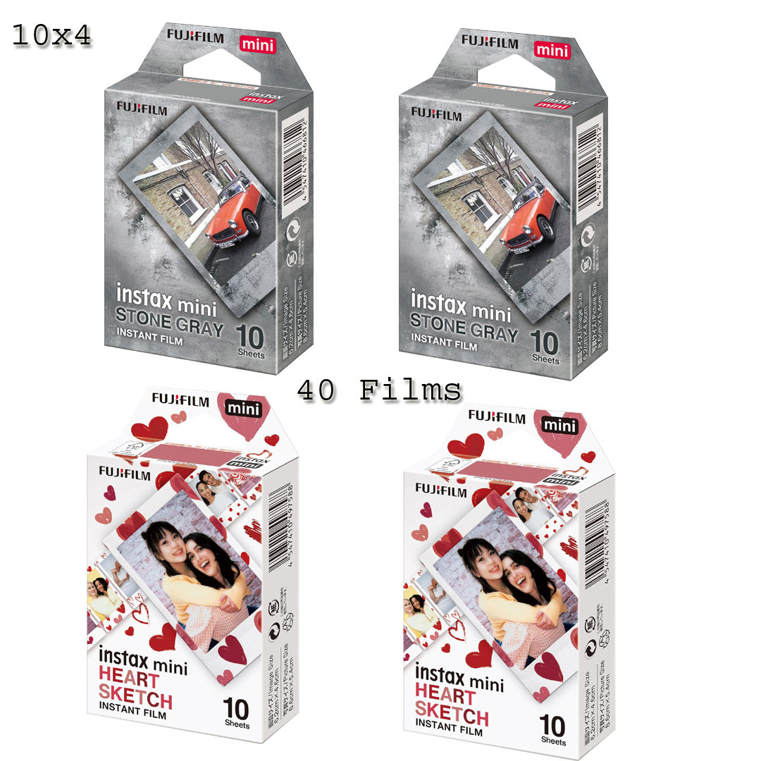 Fujifilm Instax Mini Link 3 Smartphone Photo Printer (Rose Pink) with 100-Sheet Goodness Box – Includes Glossy & Designer Instax Mini Films