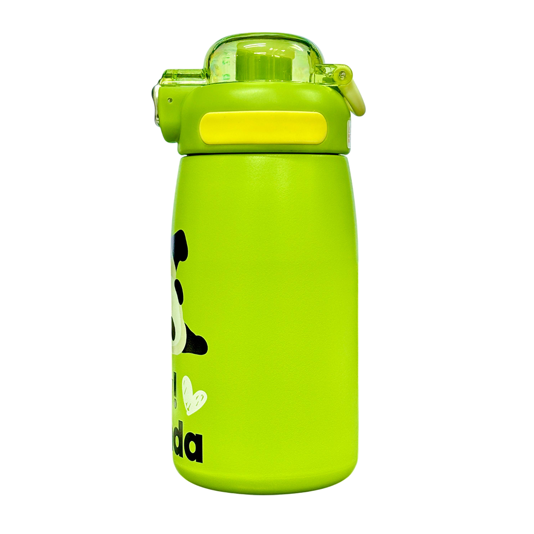 Hey Panda Water Bottle With Straw 650 ML (Green)