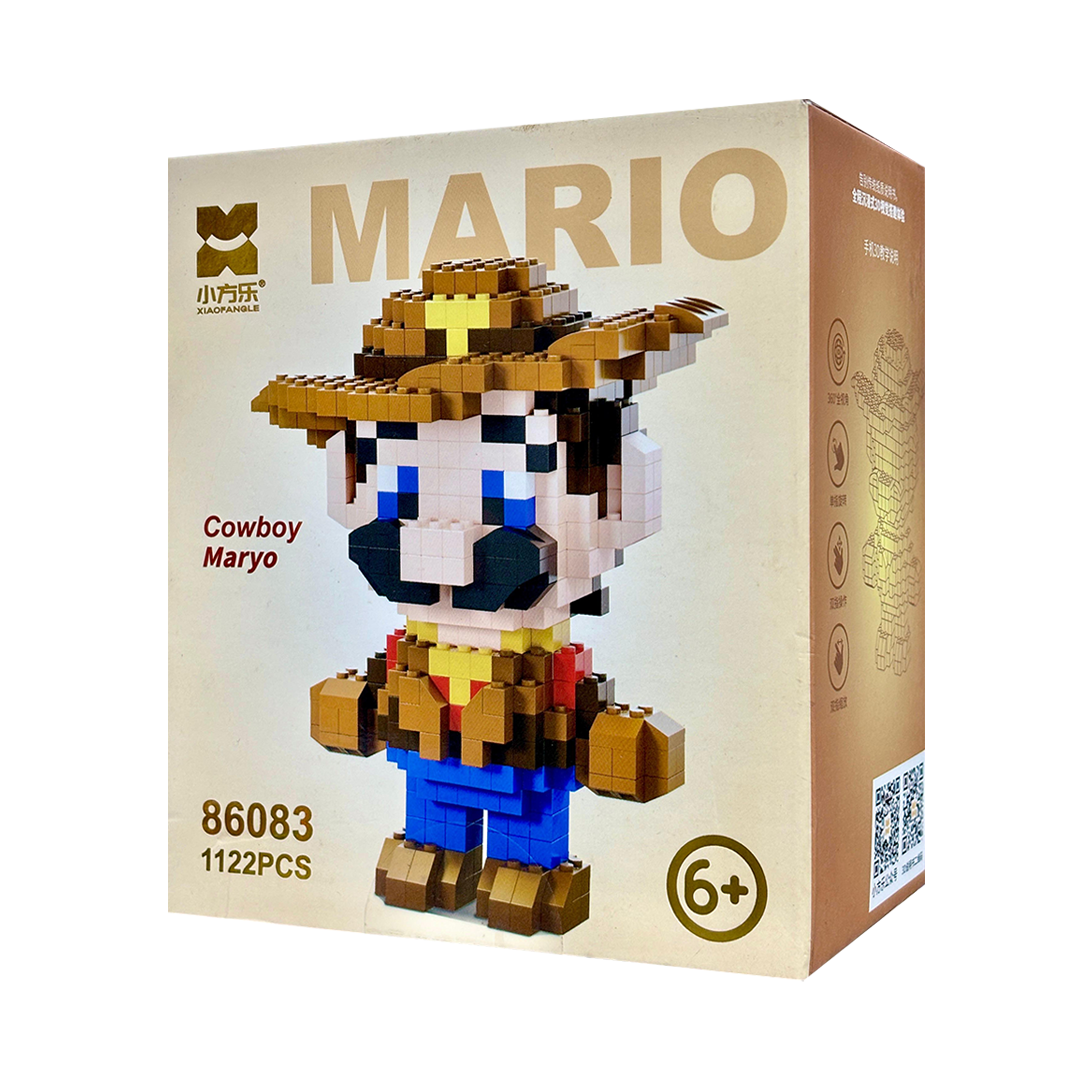 Mario Building Blocks Minifigure 5 Inch as Birthday Gift for Kids