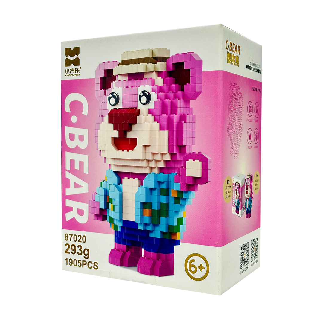 C. Bear Building Blocks Minifigure 6 Inch as Birthday Gift for Kids