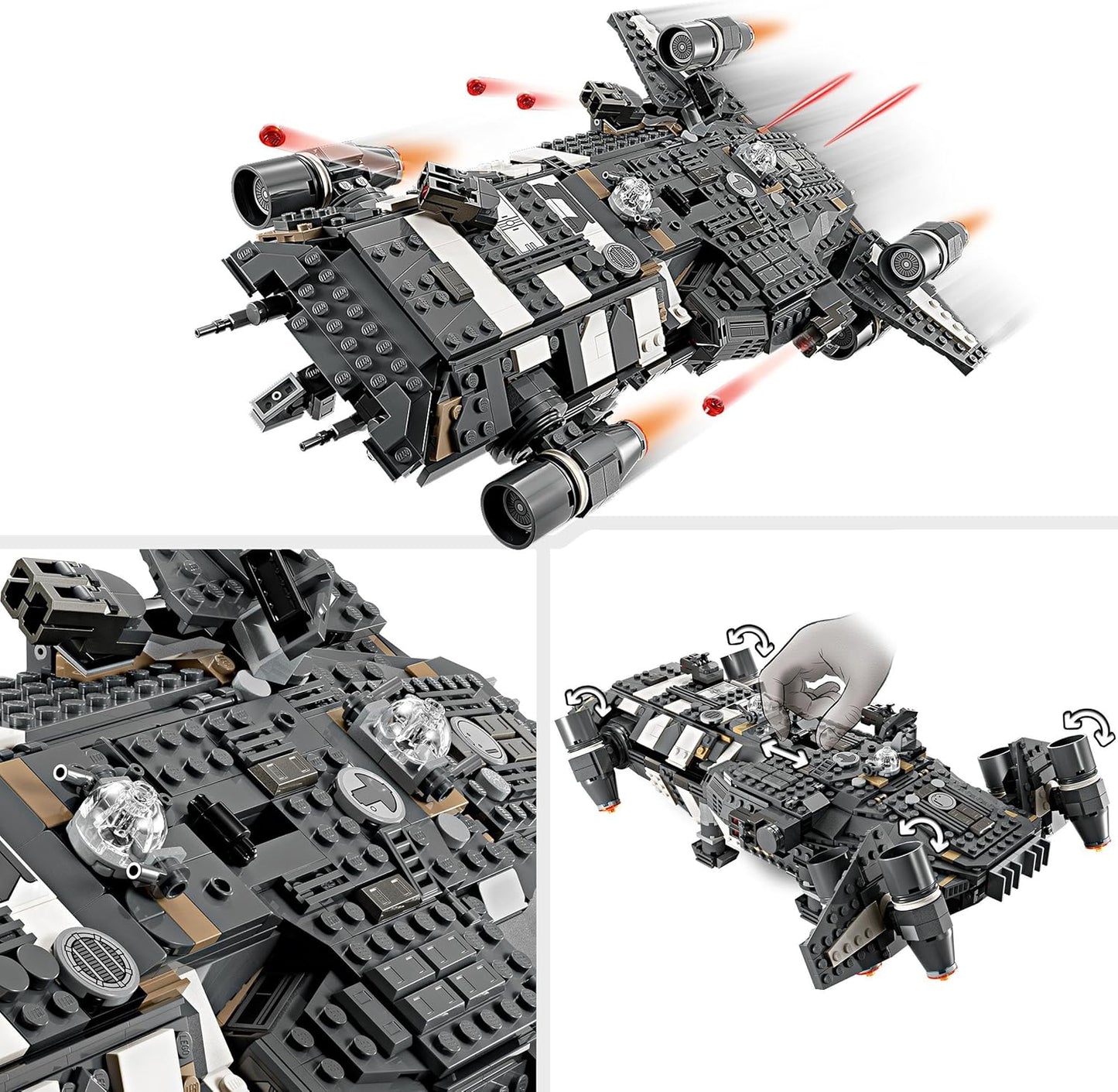 LEGO 75374 Star Wars: Skeleton Crew The Onyx Cinder Set, Collectible Building