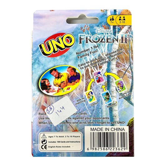 UNO Frozen II Fun Card Game for Kids and Adults
