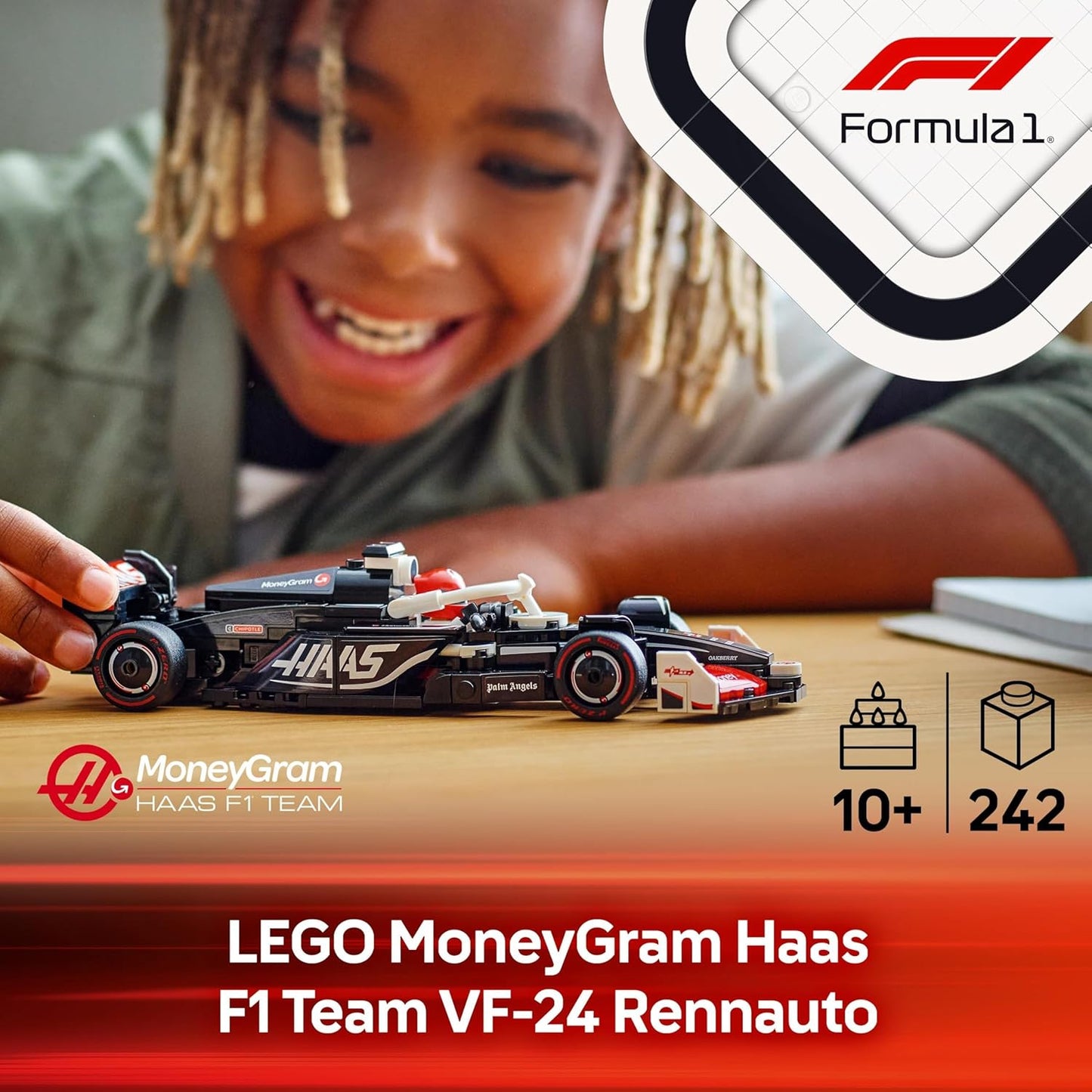 LEGO 77250 Speed Champions MoneyGram Haas F1 Team VF-24 Racing Car