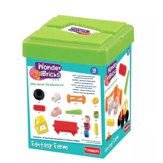 Funskool ‘Wonder Bricks Fantasy Farm’ 18+ Months.