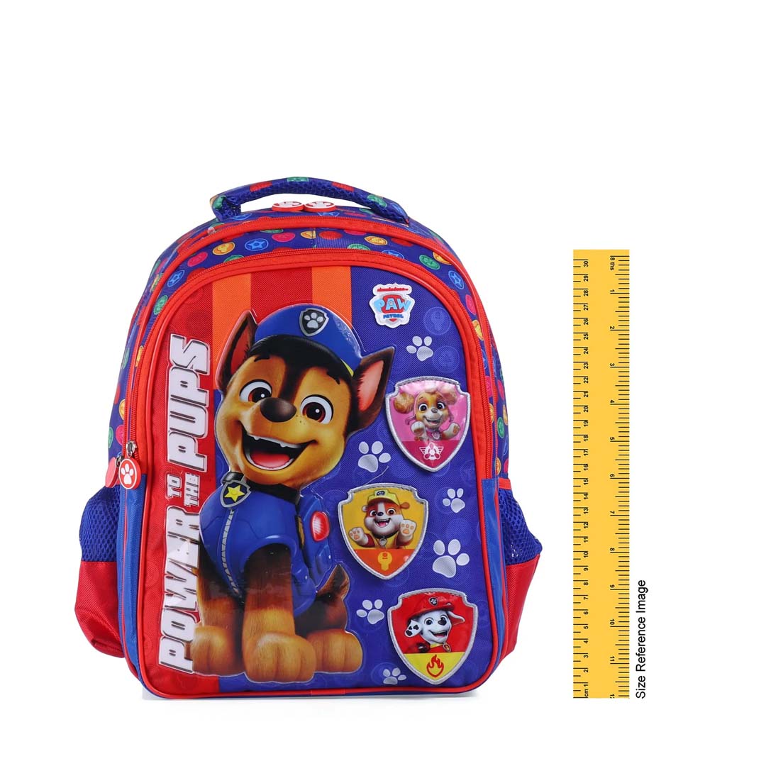 STRIDER Paw Patrol Power Pups Premium School Backpack Blue - 14 inches