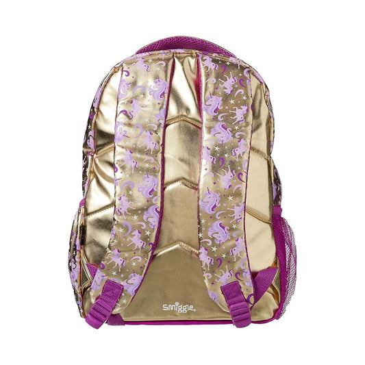 Smiggle School Bags Gold Unicorn School Backpack – Magical & Stylish for Girls
