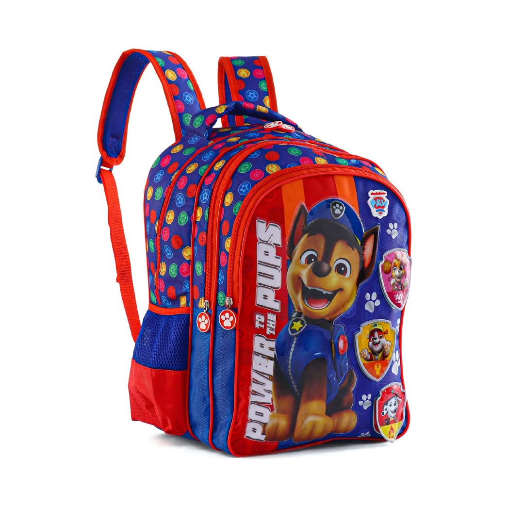 STRIDER Paw Patrol Power Pups Premium School Backpack Blue - 14 inches