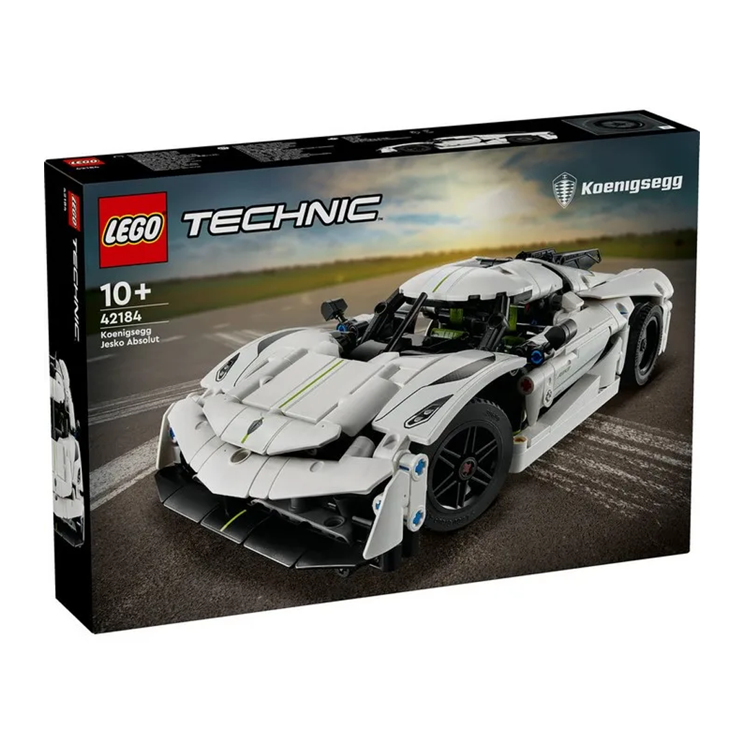 LEGO Technic 42184 Koenigsegg Jesko Absolut White Hypercar Building Blocks (801 Pieces)