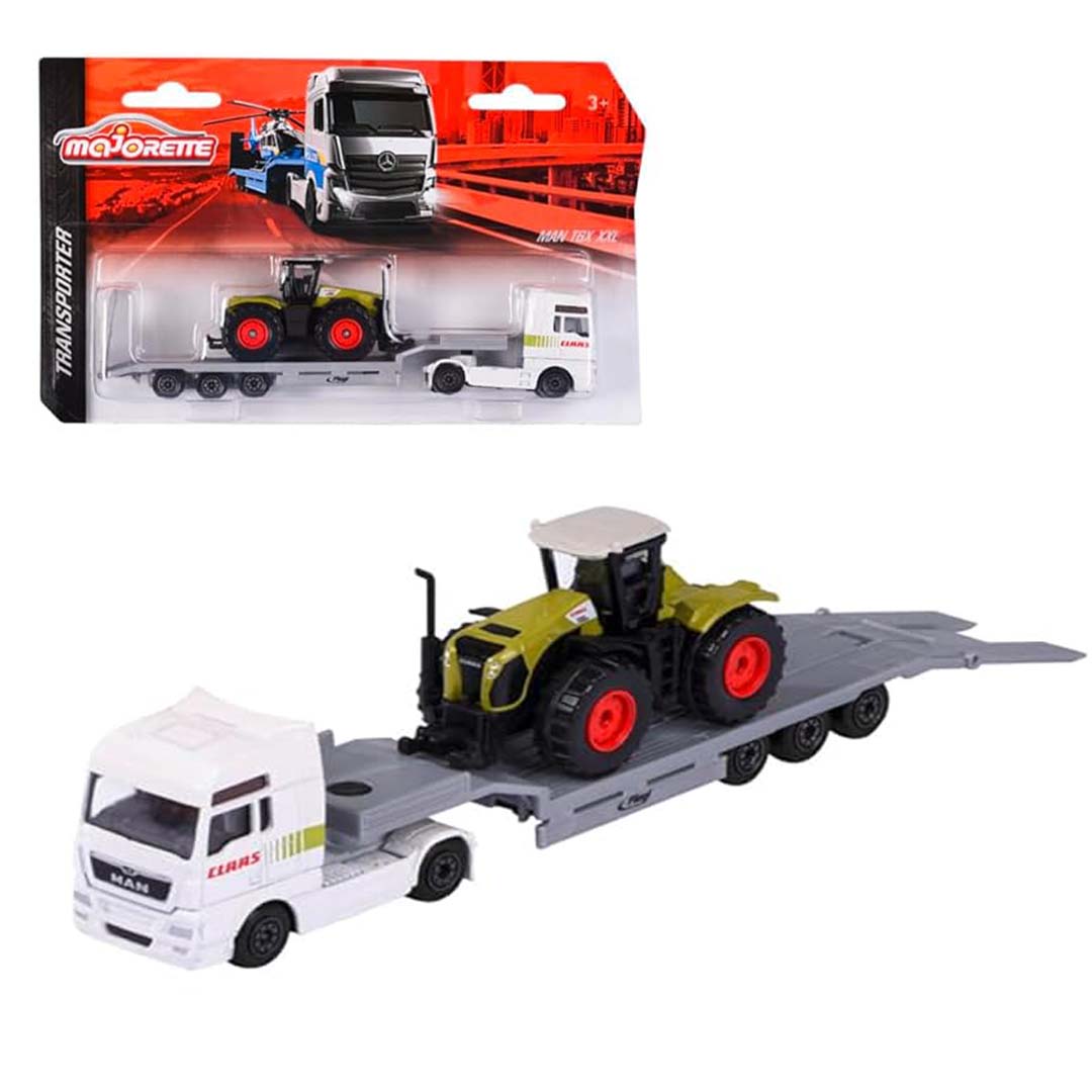 Majorette Transporter Trucks Single Pack – Multicolor Die-Cast Vehicle Set