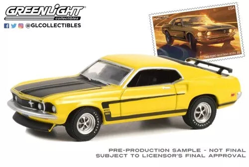 Greenlight USPS Exclusive – 1969 Ford Mustang Boss 302 Die-Cast Car (1:64 Scale)