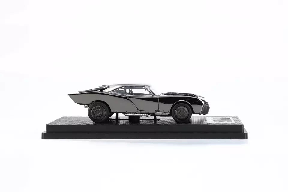 AWESOMEISM 1/64 Die-cast The Batman 2022 Batmoible (without lightings - Black Chrome)