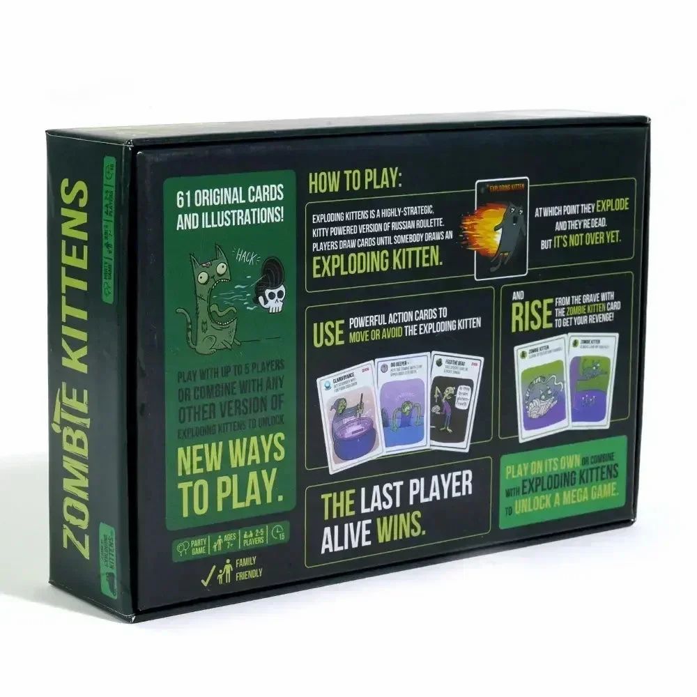 Exploding Kittens Zombie Kittens Card Game