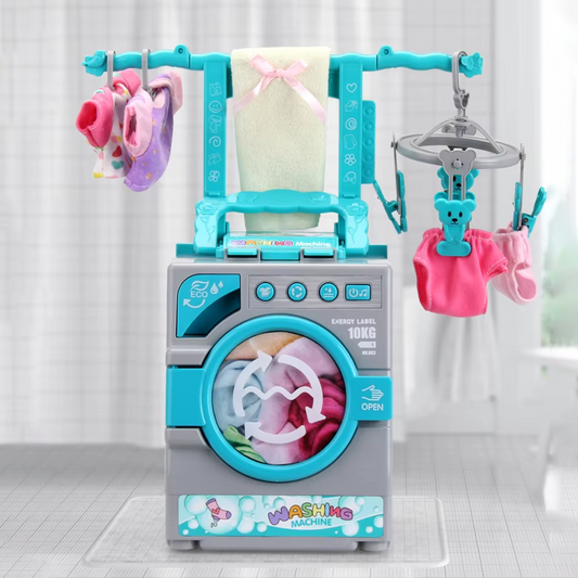 Children's Washing Machine Toy Simulation Dress up Mini Washing Machine Toy With Music