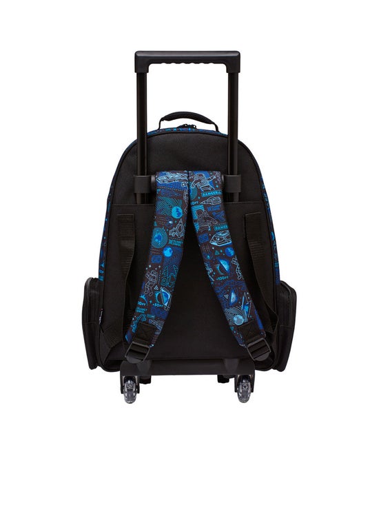Smiggle School Bag : Astronaut Colorful & Stylish 18 Inch Trolley Backpack for Kids
