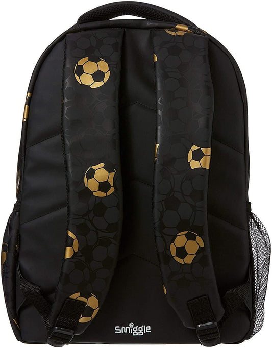 Smiggle School Bag : Gold Football Colorful & Stylish 16 Inch Backpack for Kids