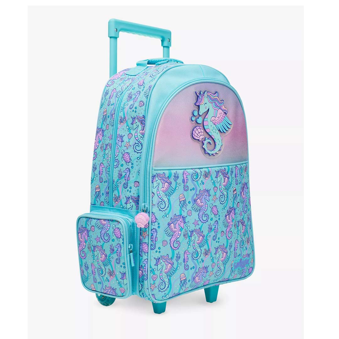 SMIGGLE School Bags: Epic Adventures wheeled woven trolley backpack