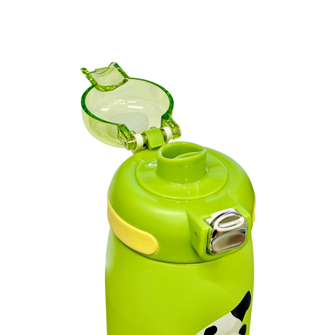 Hey Panda Water Bottle With Straw 650 ML (Green)