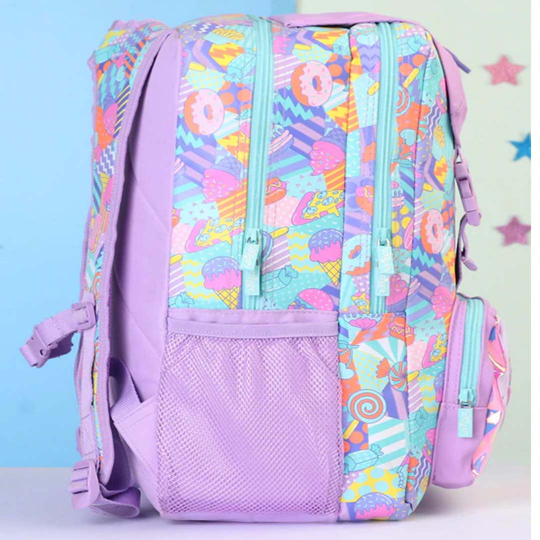 Smiggle School Bags Away Foldover Backpack – Lilac | Fun & Functional for Kids 3Y+
