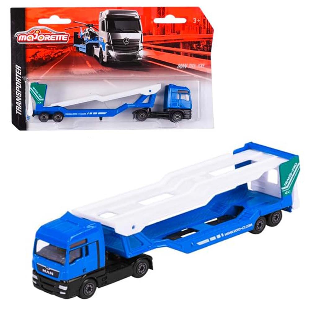 Majorette Transporter Trucks Single Pack – Multicolor Die-Cast Vehicle Set