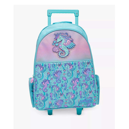 SMIGGLE School Bags: Epic Adventures wheeled woven trolley backpack