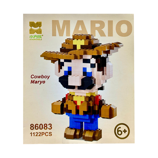 Mario Building Blocks Minifigure 5 Inch as Birthday Gift for Kids