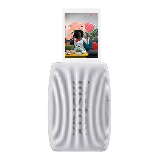 Fujifilm Instax Mini Link 3 Smartphone Photo Printer (Clay White) with 100-Sheet Goodness Box – Includes Glossy & Designer Instax Mini Films