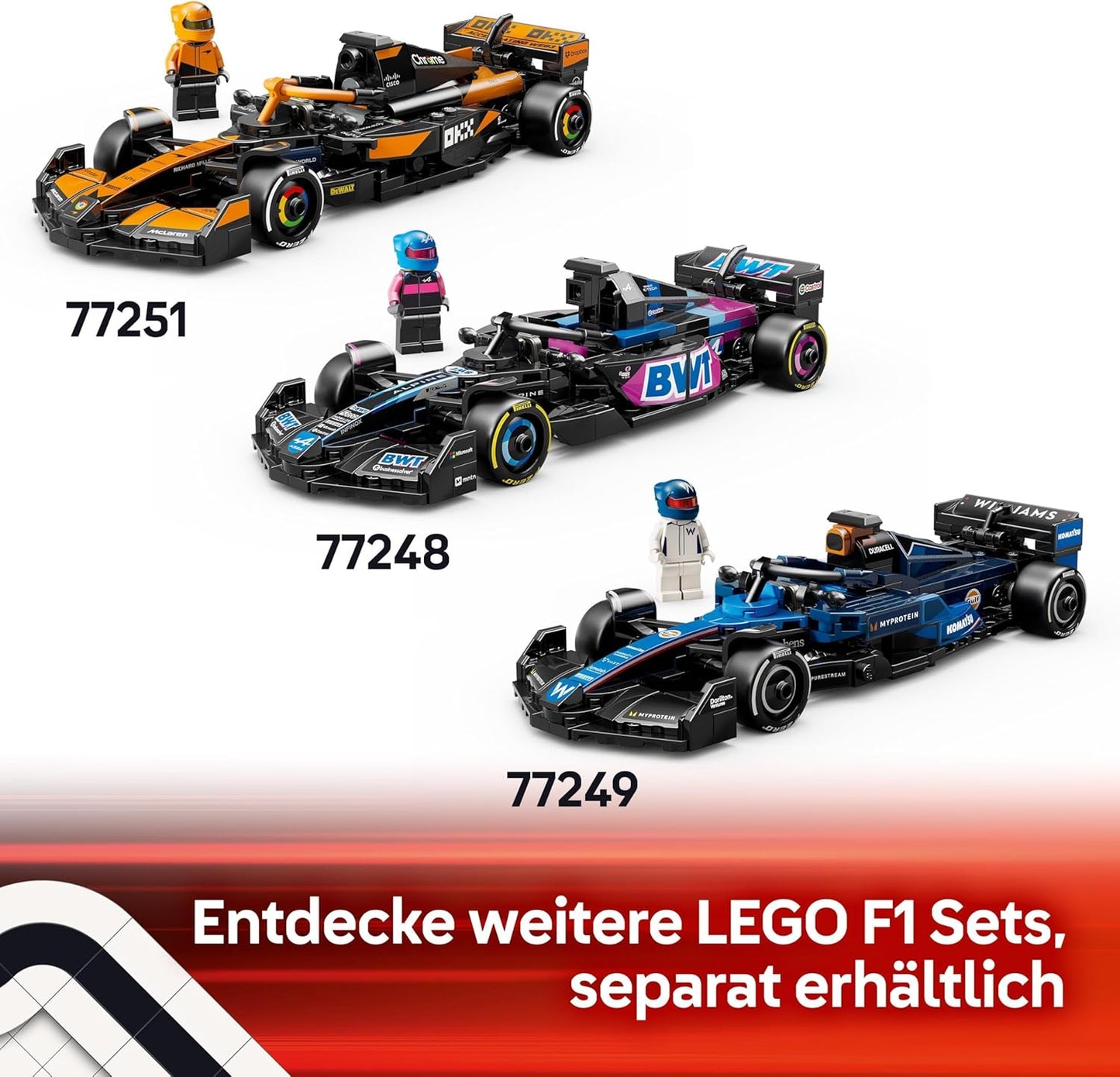 LEGO 77250 Speed Champions MoneyGram Haas F1 Team VF-24 Racing Car