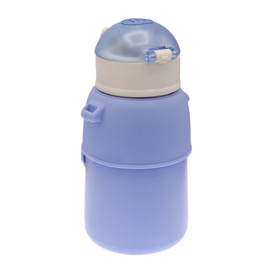 Happy Baby Bear Stainless Steel Water Bottle For Kids 600 ML (Blue)
