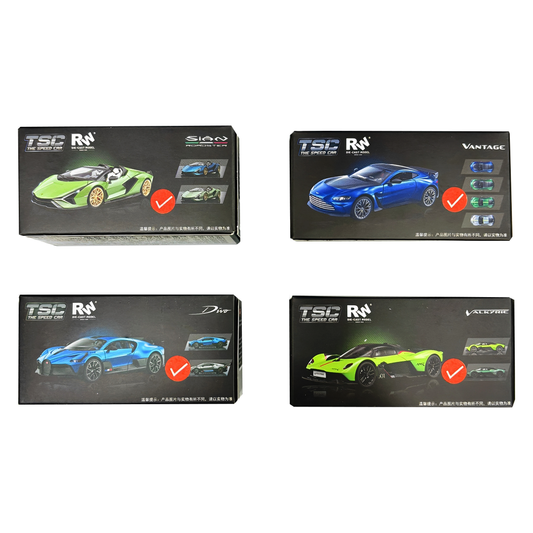 The speed car (TSC) die-cast model 1:64 (4 Pack)
