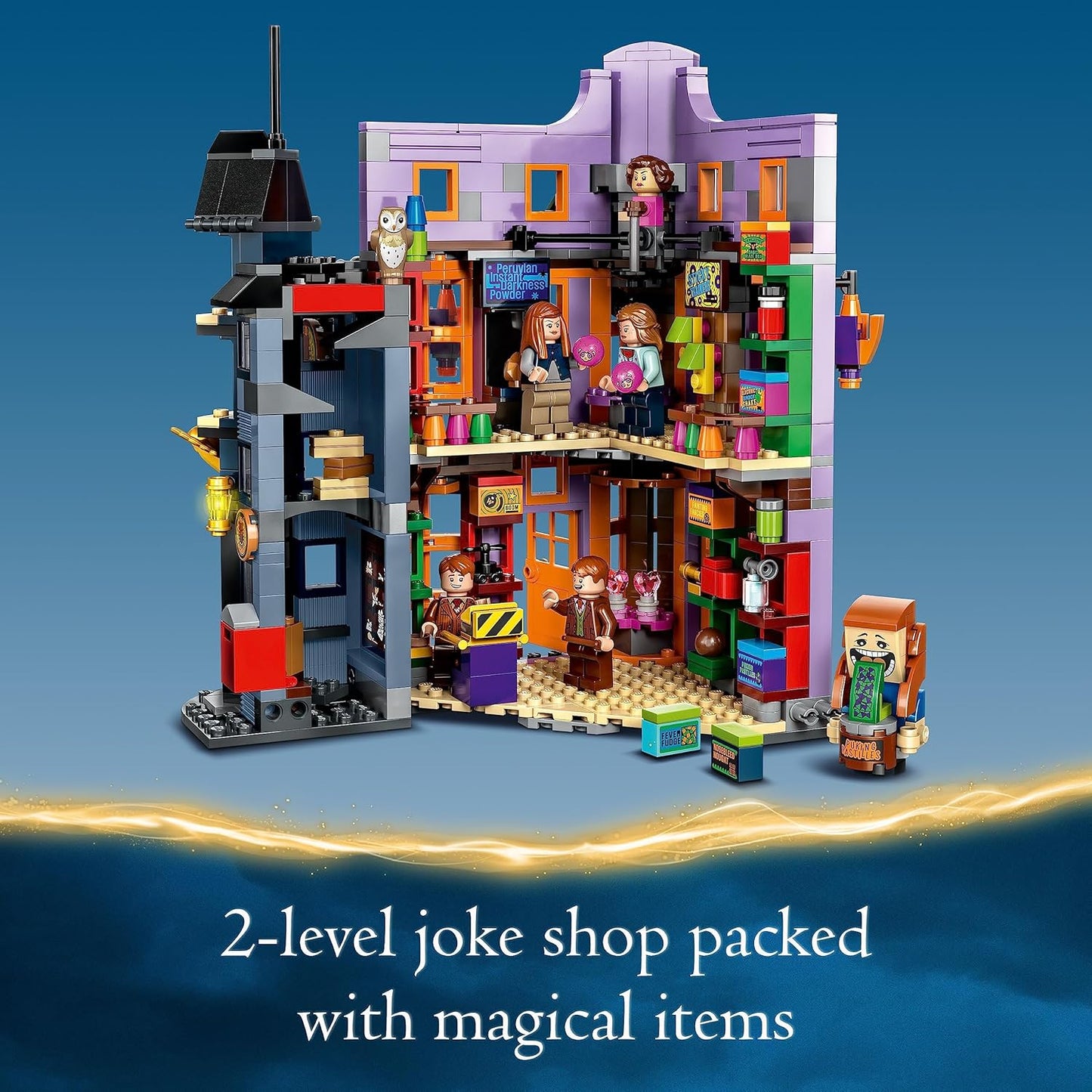 LEGO 76422 Harry Potter Diagon Alley: Weasleys’ Wizard Wheezes (834 Pieces)