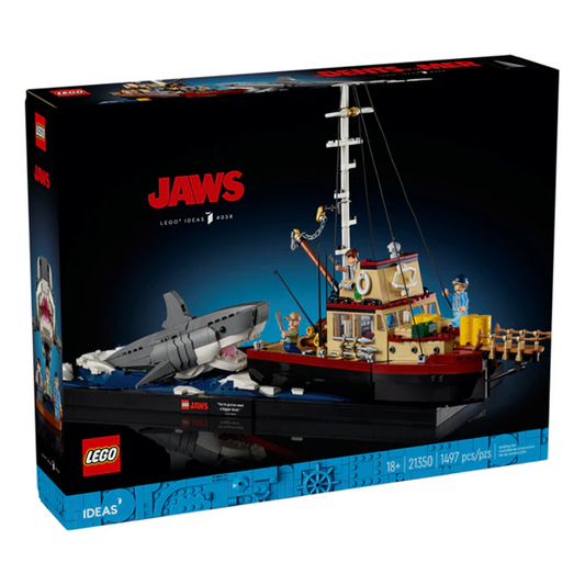 LEGO Ideas 21350 Jaws, Shark Gift for Adults (1497 Pieces)
