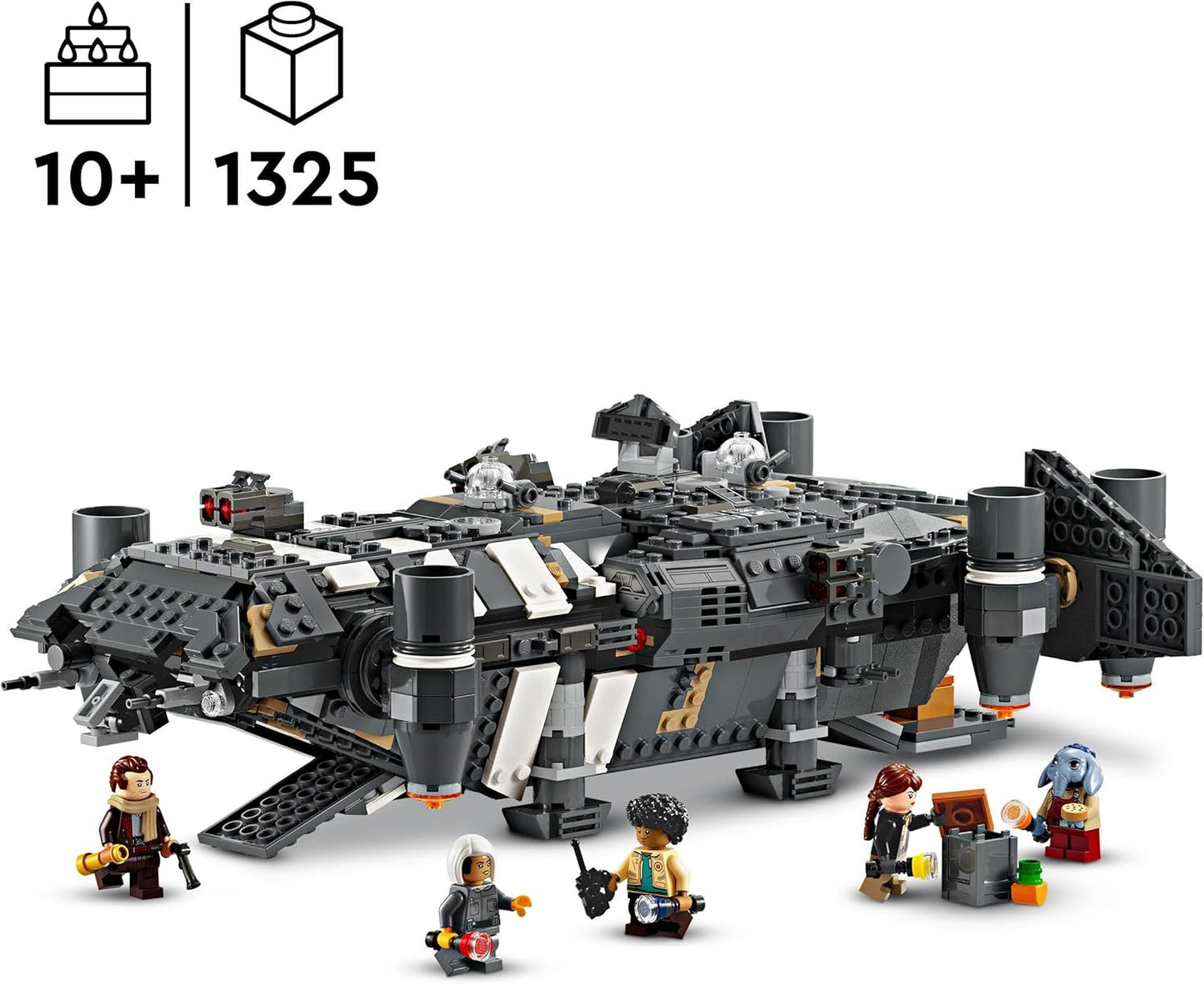 LEGO 75374 Star Wars: Skeleton Crew The Onyx Cinder Set, Collectible Building