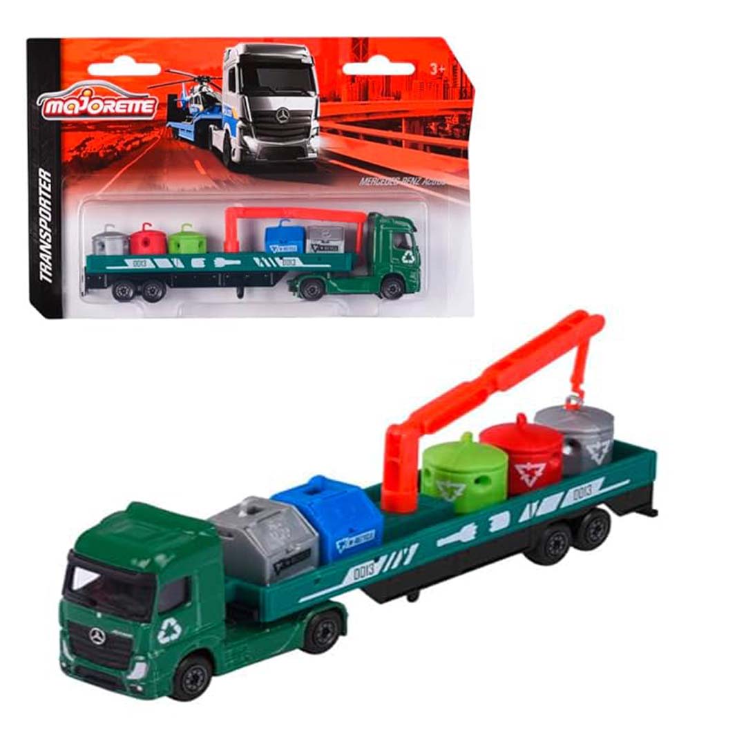 Majorette Transporter Trucks Single Pack – Multicolor Die-Cast Vehicle Set