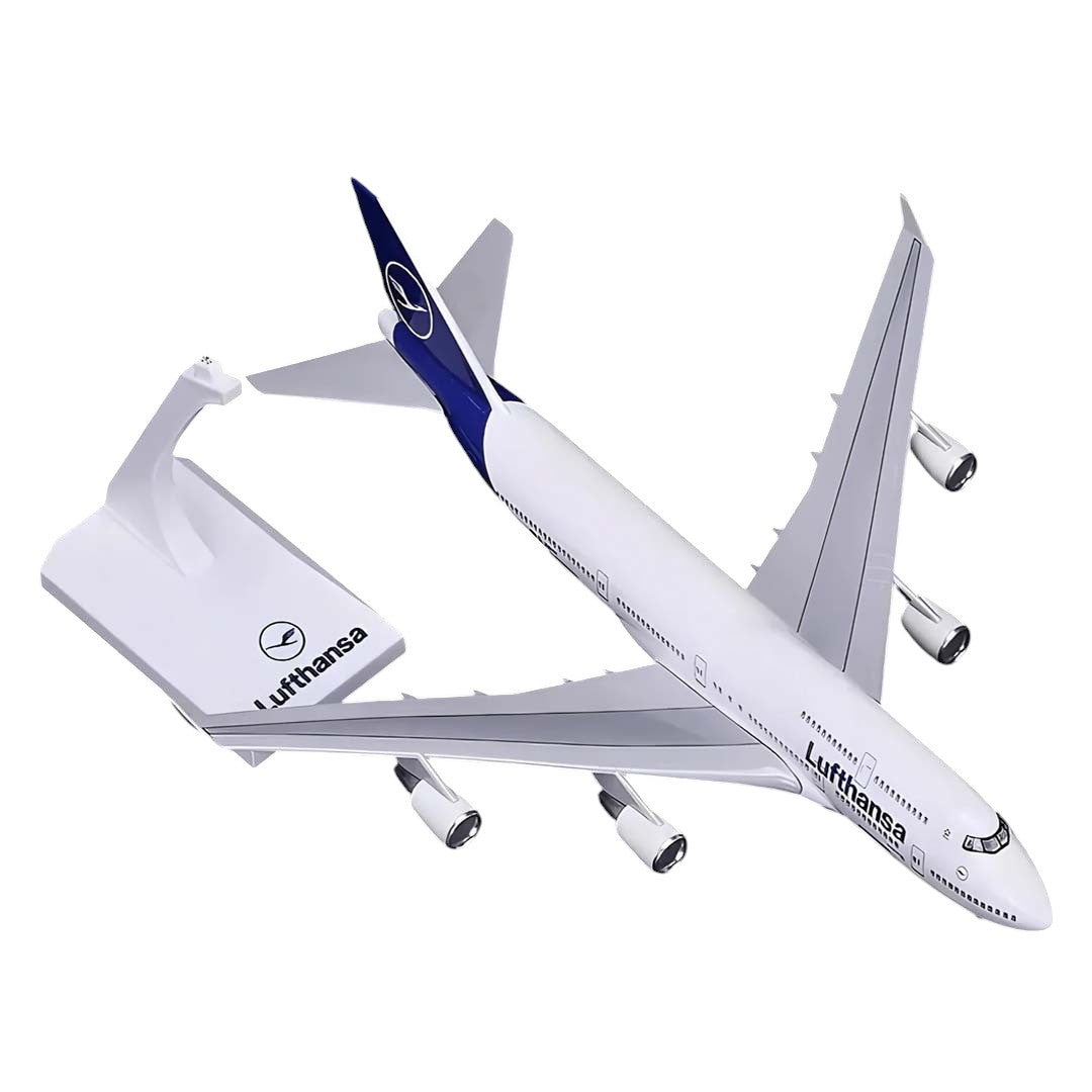 Diecast Collectible 1:250 Scale Model Airplane With Light & Sound – Lufthansa 747-400 Kiel
