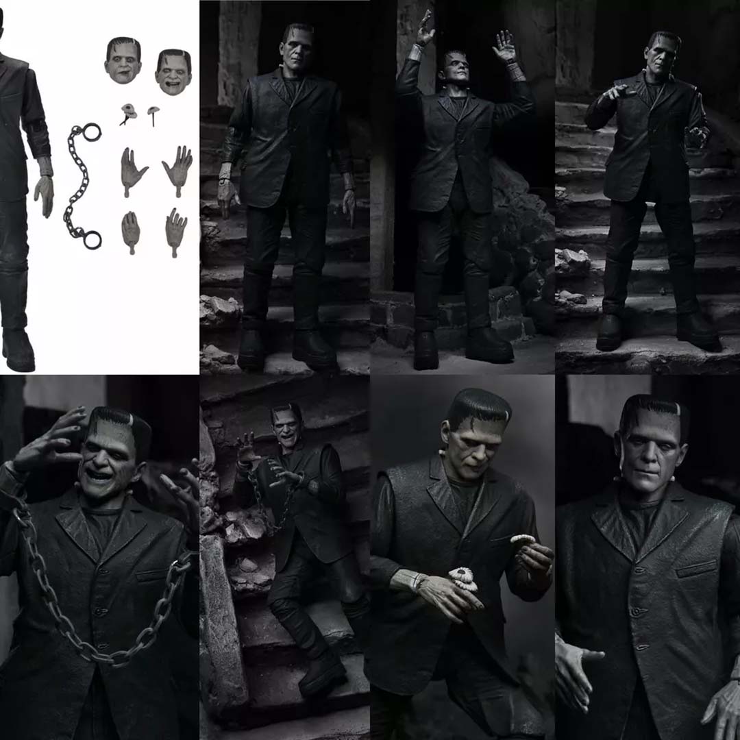 NECA Universal Monsters 90th Anniversary – Ultimate Frankenstein (Black & White) 7” Scale Figure
