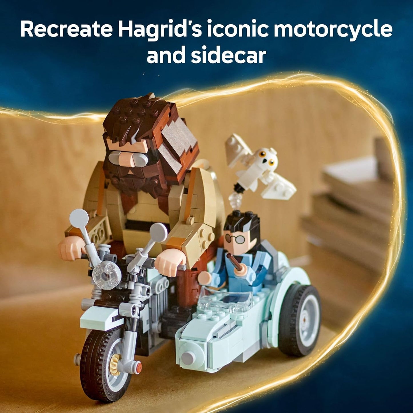 LEGO 76443 Harry Potter Hagrid & Harry's Motorcycle Ride Building (617 Pieces)