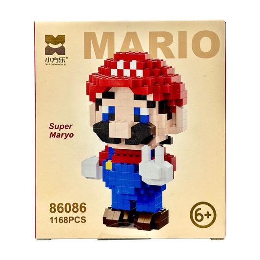 Mario Building Blocks Minifigure 5 Inch as Birthday Gift for Kids