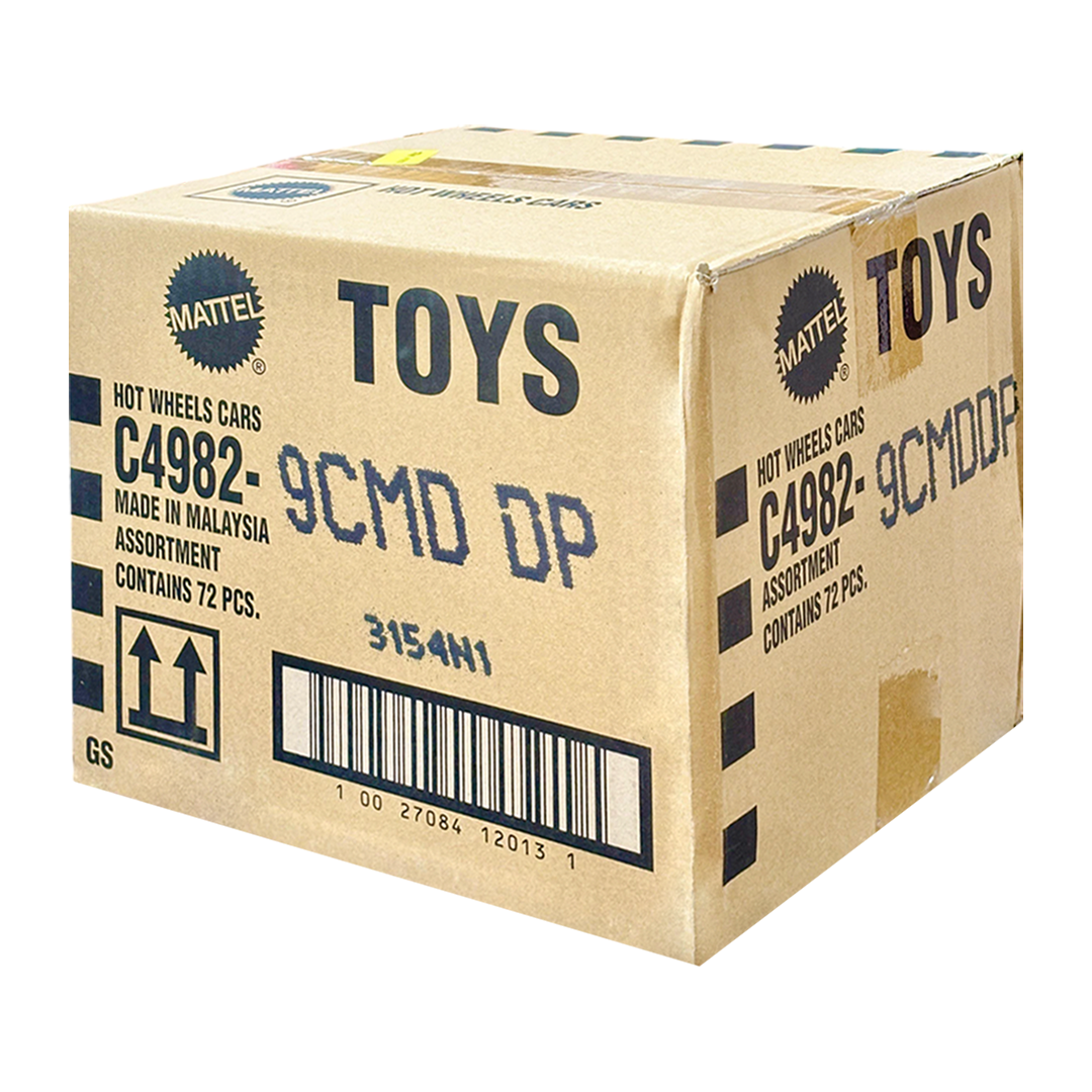 Hot Wheels 2025 Factory-Sealed Case D (9CMD DP) – 72 Die-Cast Cars by Mattel (Brand New Box)