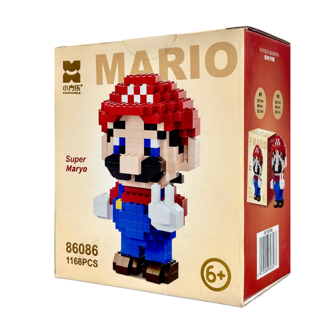 Mario Building Blocks Minifigure 5 Inch as Birthday Gift for Kids
