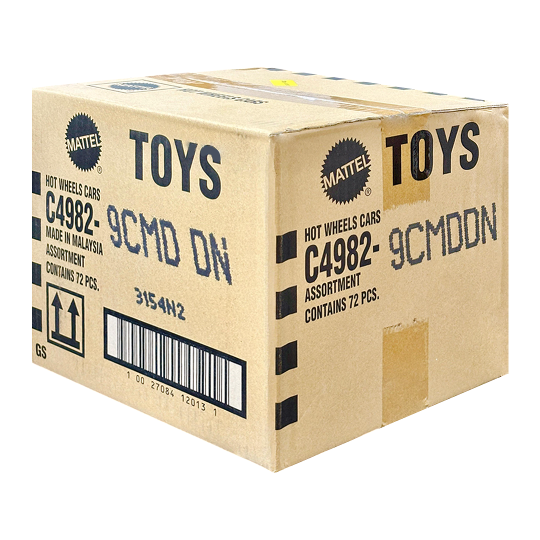Hot Wheels 2025 Factory-Sealed Case D (9CMD DN) – 72 Die-Cast Cars by Mattel (Brand New Box)